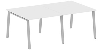 Конференц-стол переговорный БА.ПРГ-2.1, Белый/Серый в Смоленске