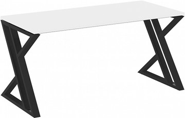 Стол письменный Loft VR.L-SRZ-4.7, Белый Бриллиант/Черный металл в Смоленске