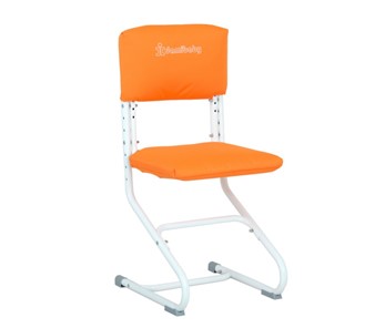 Комплект чехлов на спинку и сиденье стула СУТ.01.040-01 Оранжевый, Замша в Смоленске