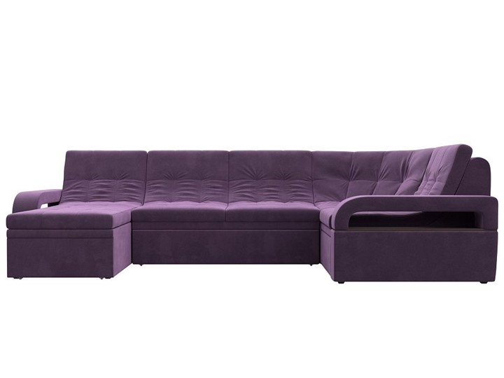 П-образный диван Лига-035, Сиреневый (Микровельвет) в Смоленске - изображение 3