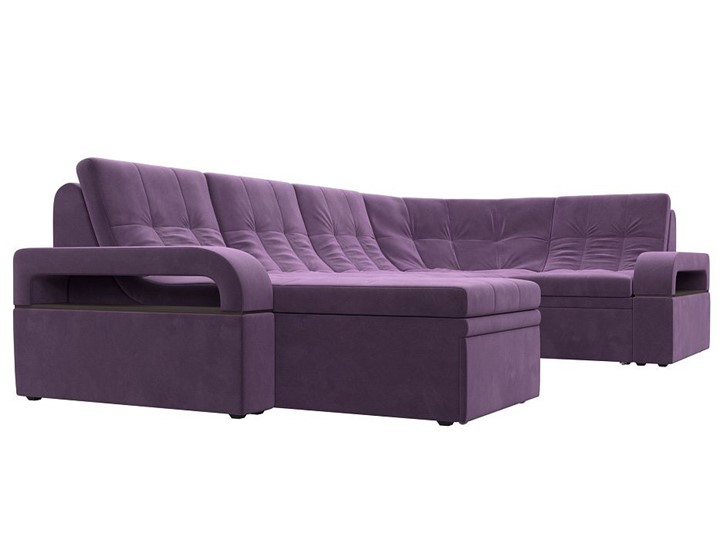 П-образный диван Лига-035, Сиреневый (Микровельвет) в Смоленске - изображение 5