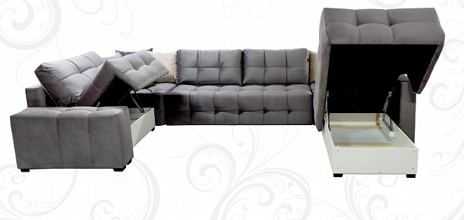 П-образный диван Италия 405х230х255х80 в Смоленске - изображение 2