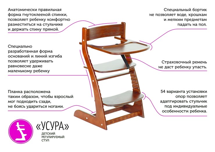 Детский стул Усура бежевый в Смоленске - изображение 5