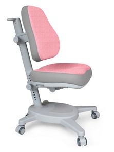 Кресло Mealux Onyx (Y-110) G + DPG  - серое + чехол розовый с серыми вставками в Смоленске - предосмотр