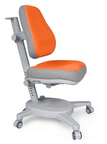 Детское растущее кресло Mealux Onyx (Y-110) OG  - серое + чехол оранжевый с серыми вставками в Смоленске