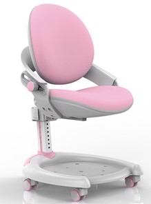 Растущее детское кресло Mealux ZMAX-15 Plus, Y-710 PN Light, белый металл, обивка светло-розовая однотонная в Смоленске
