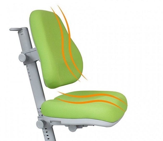 Комплект растущая парта + стул Mealux EVO Evo-40 Z (арт. Evo-40 Z + Y-110 TG) / (стол+полка+кресло) / белый, зеленый, серый в Смоленске - изображение 6