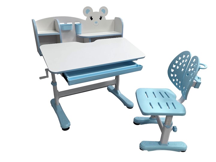 Растущий стол и стул Carezza Blue FUNDESK в Смоленске - изображение 4