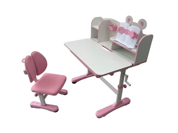 Растущий стол и стул Carezza Pink FUNDESK в Смоленске - изображение 1