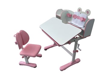 Растущий стол и стул Carezza Pink FUNDESK в Смоленске - предосмотр 2