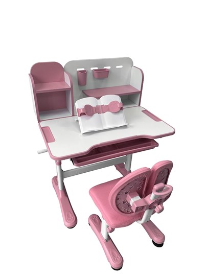 Стол растущий и стул Vivo Pink FUNDESK в Смоленске - изображение 2
