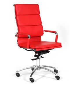 Кресло CHAIRMAN 750 экокожа красная в Смоленске - предосмотр